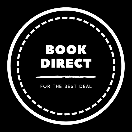 BOOK DIRECT FOR THE BEST DEAL BLACK AND WHITE