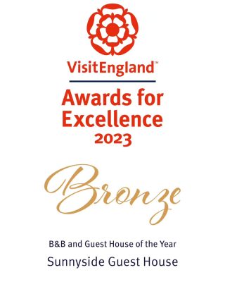 Sunnyside Guest House Visit England Awards for Excellence B&B Bronze 2023